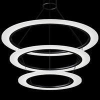 Sonneman - 2076.25 - LED Pendant - Arctic Rings - Satin Black