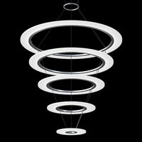 Sonneman - 2078.16 - LED Pendant - Arctic Rings - Bright Satin Aluminum