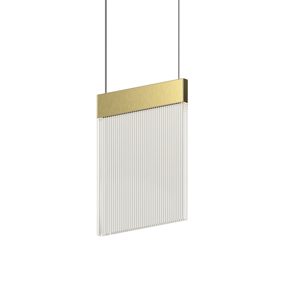 Sonneman - 3090.14 - LED Pendant - V Panels - Brass