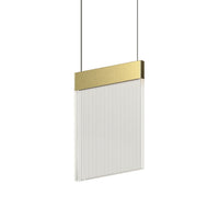 Sonneman - 3090.14 - LED Pendant - V Panels - Brass