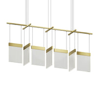 Sonneman - 3096.14 - LED Pendant - V Panels - Brass