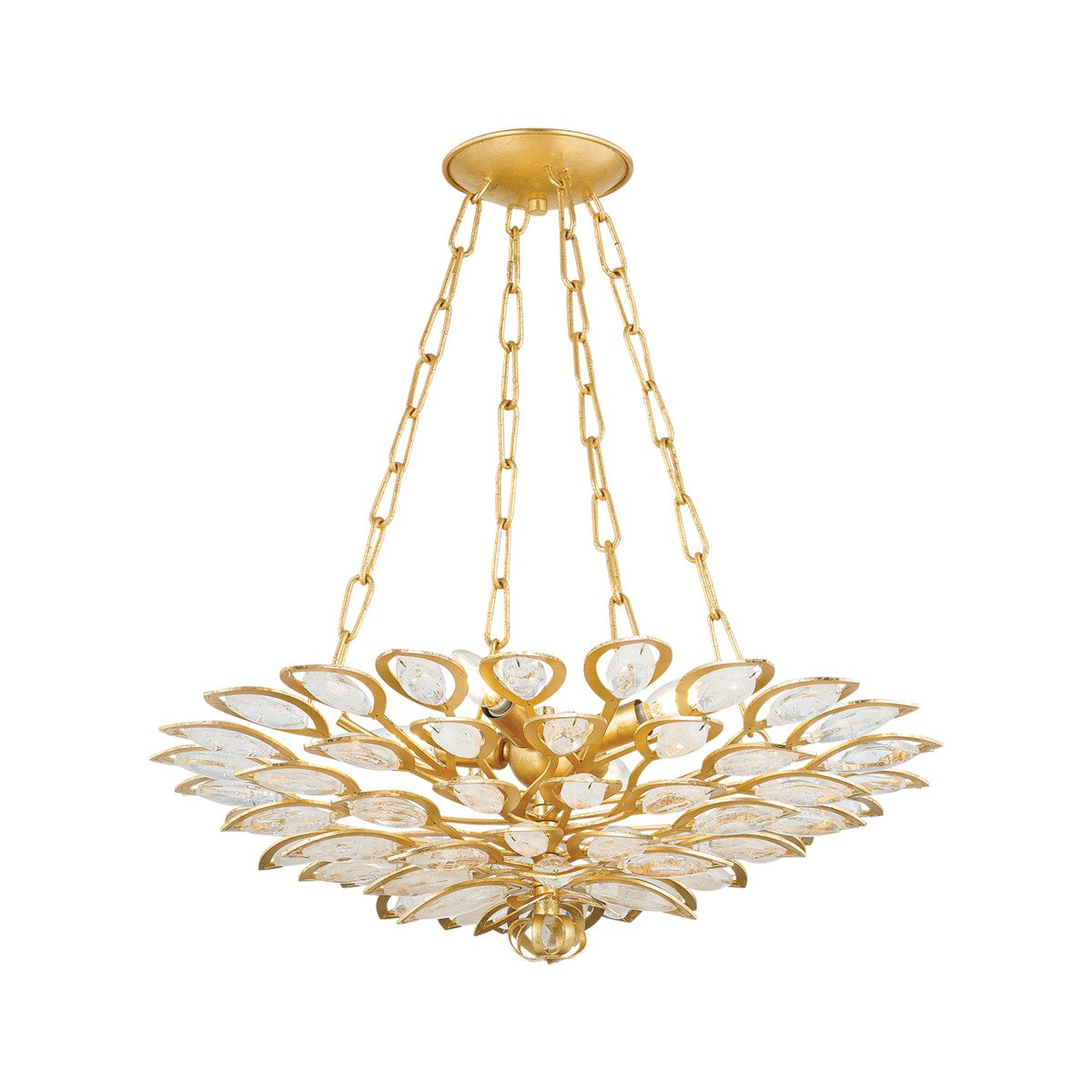 Corbett Lighting - 363-24-GL - Four Light Chandelier - Vittoria - Gold Leaf