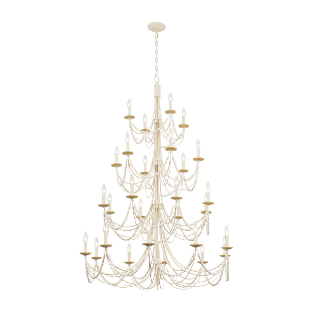 Varaluz - 350C28CW - 28 Light Chandelier - Brentwood - Country White