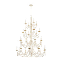 Varaluz - 350C28CW - 28 Light Chandelier - Brentwood - Country White