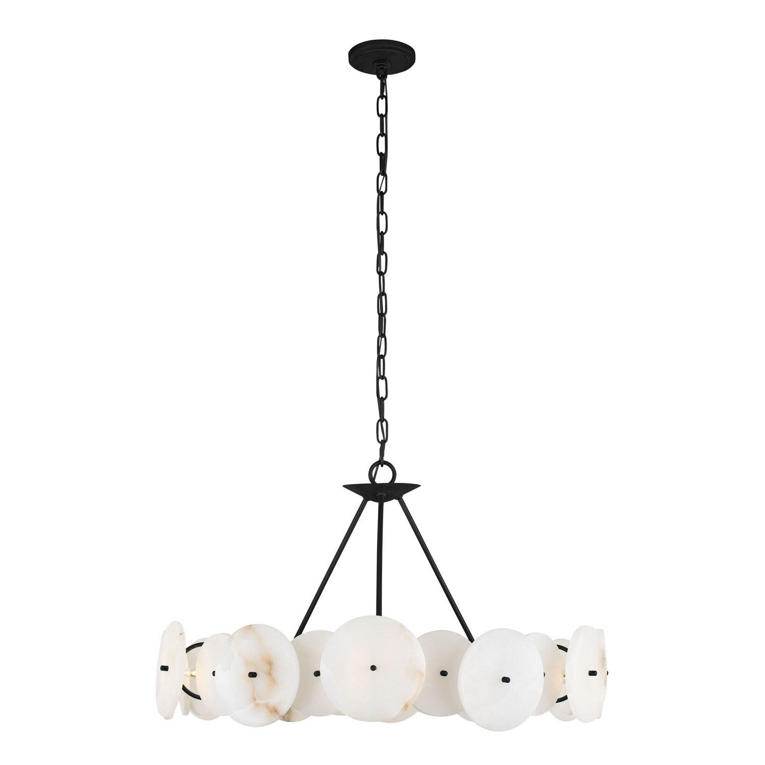 Varaluz - 370C06MB - Six Light Chandelier - Cosmos - Matte Black