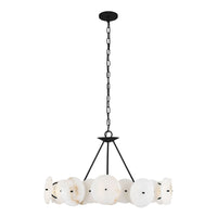 Varaluz - 370C06MB - Six Light Chandelier - Cosmos - Matte Black