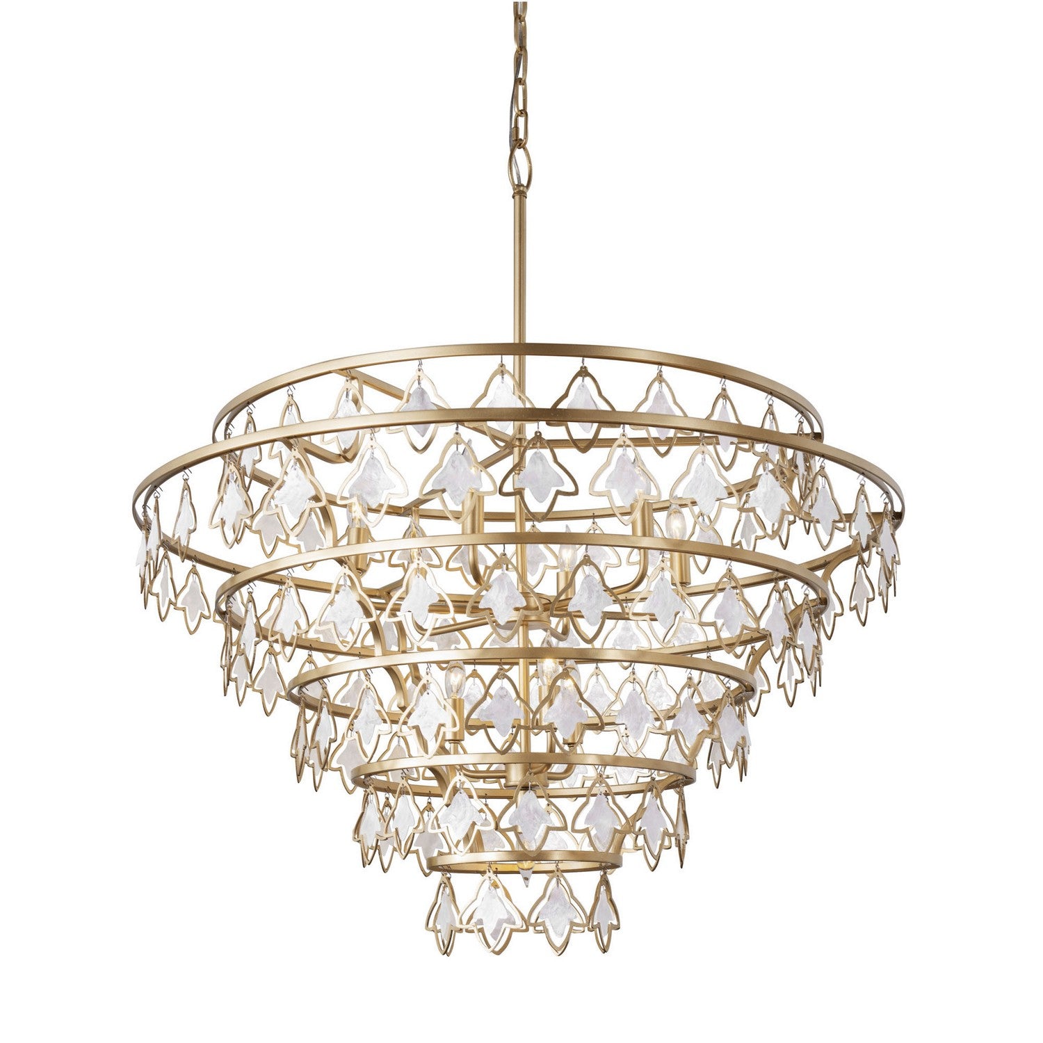 Varaluz - 386C10FG - Ten Light Chandelier - Fleur - French Gold