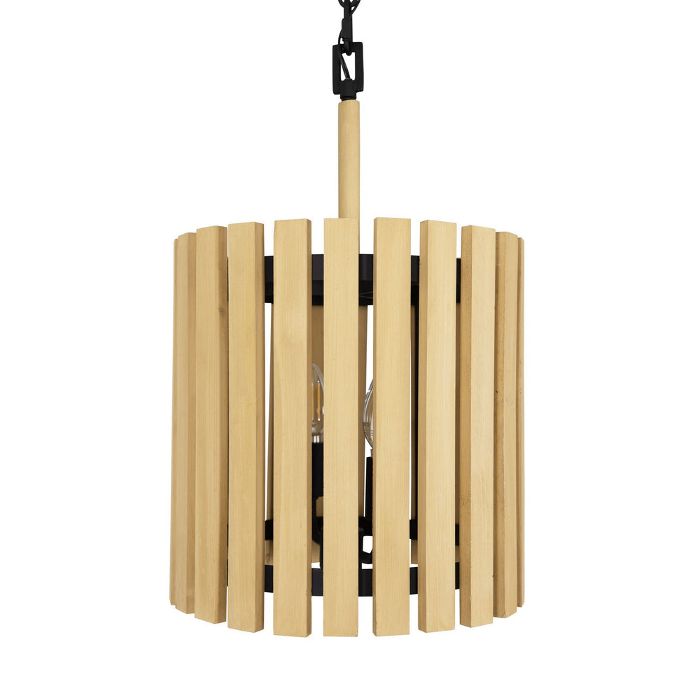 Varaluz - 387P02MBH - Two Light Pendant - Suratto - Matte Black/Honey Blonde