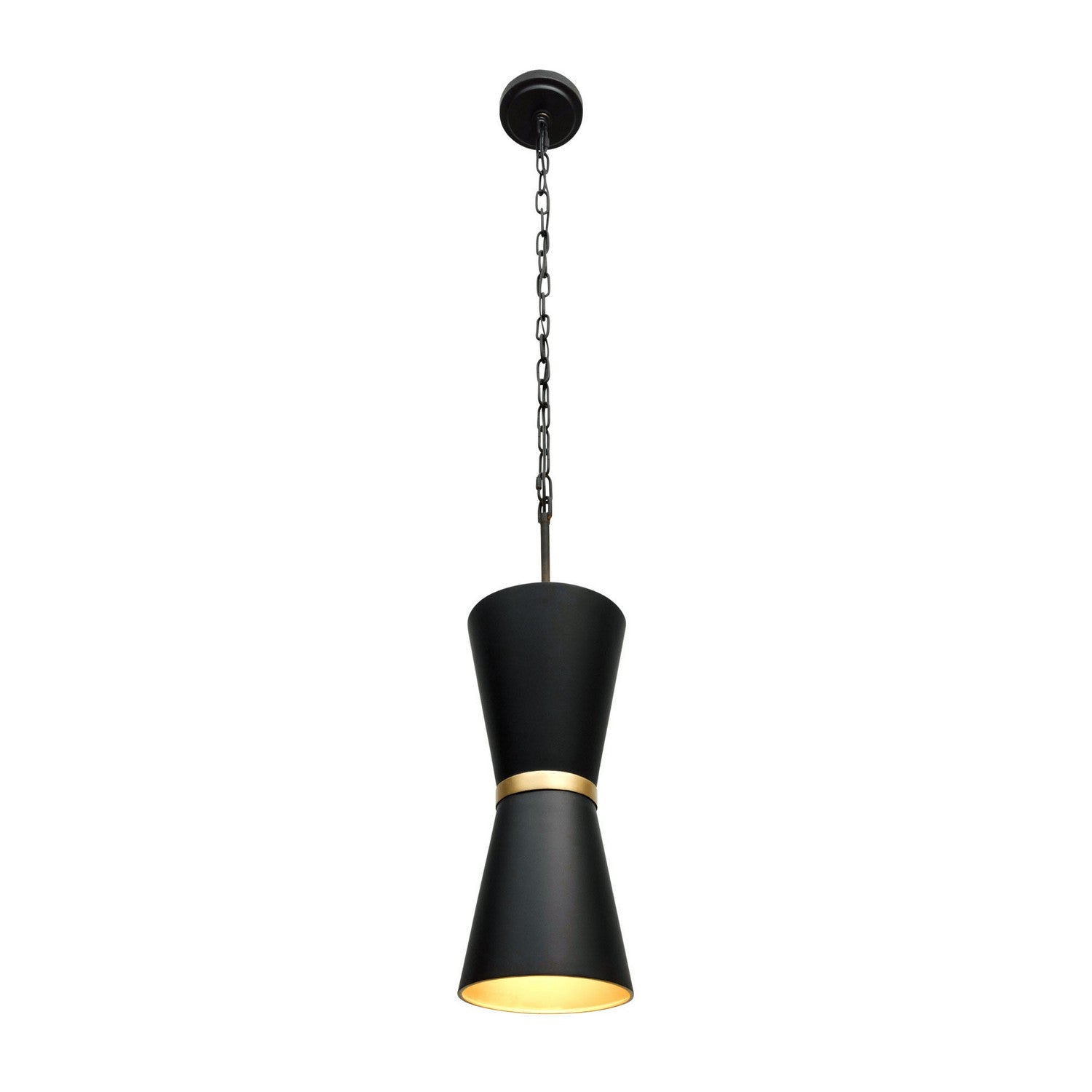 Varaluz - 390P02MBFG - Two Light Pendant - Mad Hatter - Matte Black/French Gold