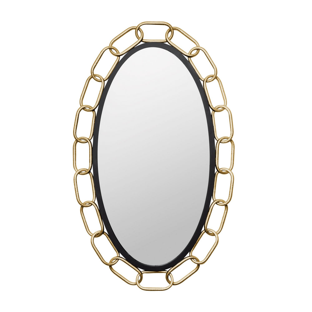 Varaluz - 444MI24MBTG - Mirror - Chains of Love - Matte Black/Textured Gold