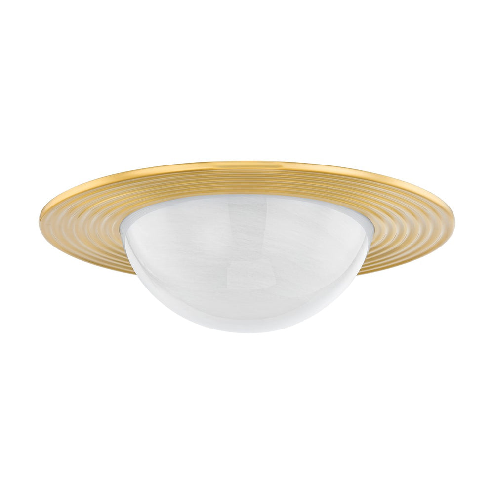 Hudson Valley - 7123-AGB - LED Flush Mount - Geraldton - Aged Brass