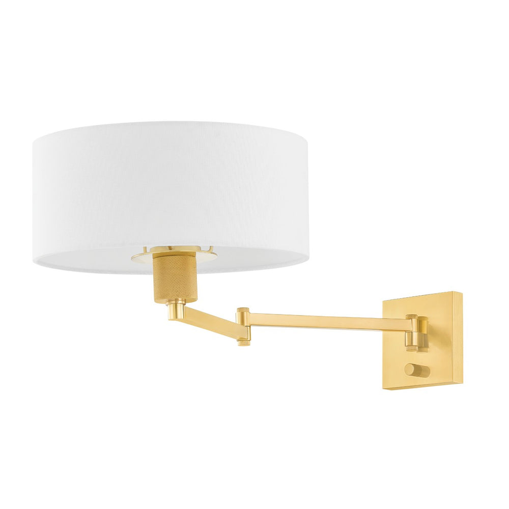 Hudson Valley - BKO1600-AGB - One Light Wall Sconce - Sammy - Aged Brass