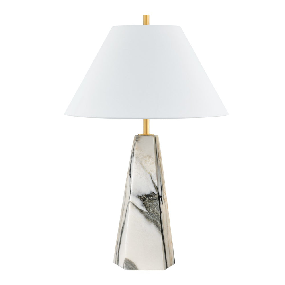 Hudson Valley - L1328-AGB - One Light Table Lamp - Benicia - Aged Brass