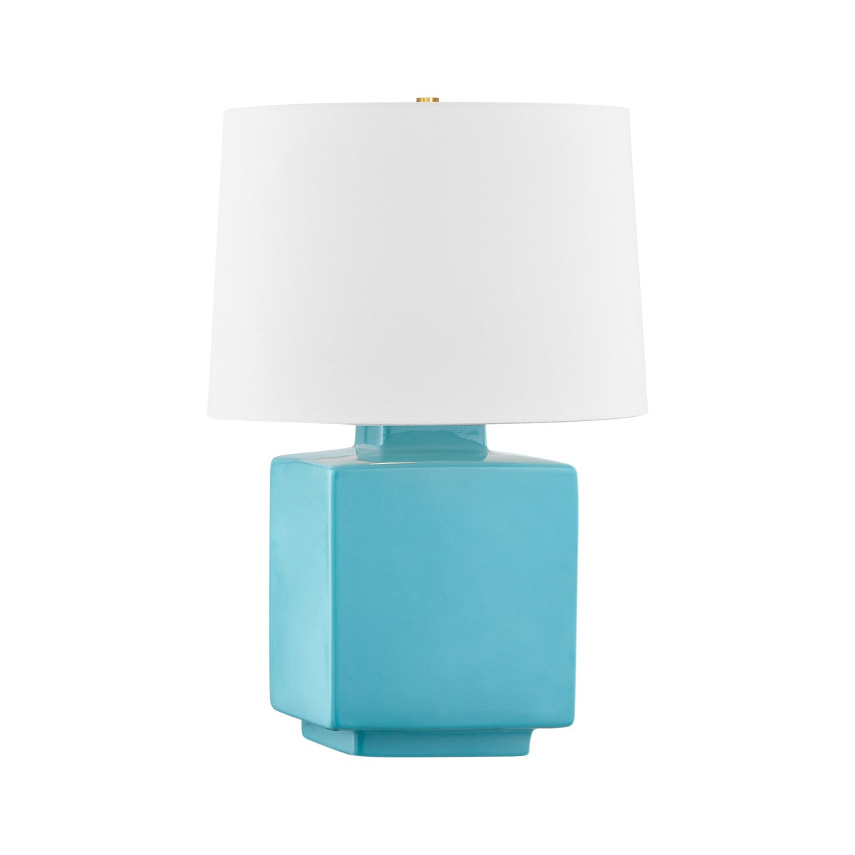 Hudson Valley - L8821-AGB/CTQ - One Light Table Lamp - Hawley - Aged Brass/ Ceramic Gloss Turquoise