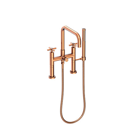 Exposed Tub & Hand Shower Set - Deck Mount in Multiple Finishes