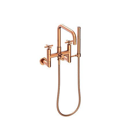 Exposed Tub & Hand Shower Set - Wall Mount in Multiple Finishes