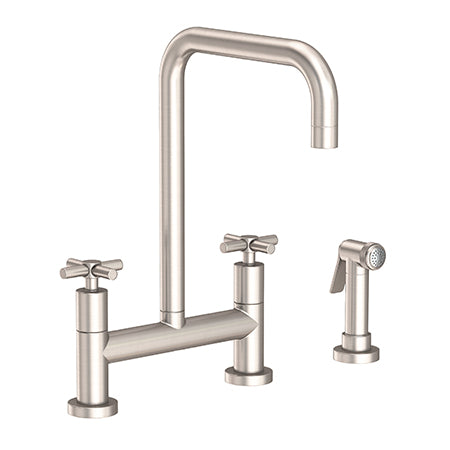 Kitchen Bridge Faucet With Side Spray in Multiple Finishes