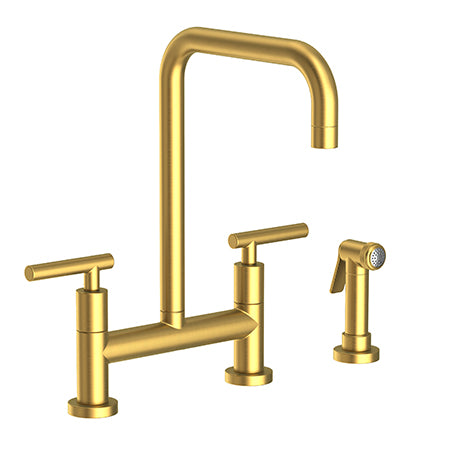 Kitchen Bridge Faucet With Side Spray in Multiple Finishes