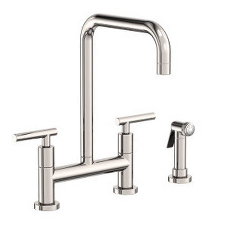 Kitchen Bridge Faucet With Side Spray in Multiple Finishes