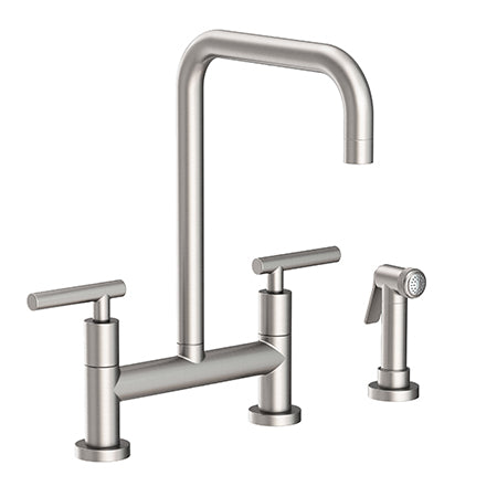 Kitchen Bridge Faucet With Side Spray in Multiple Finishes