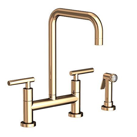 Kitchen Bridge Faucet With Side Spray in Multiple Finishes