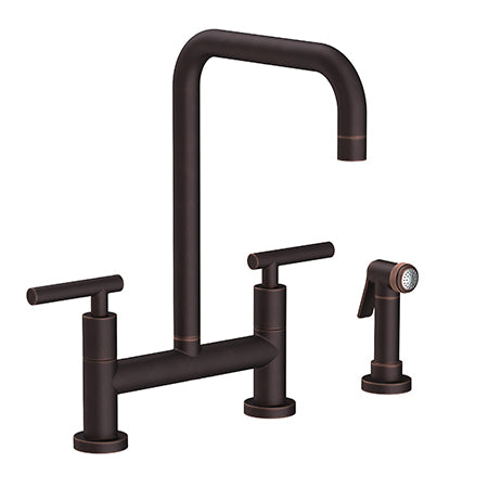 Kitchen Bridge Faucet With Side Spray in Multiple Finishes