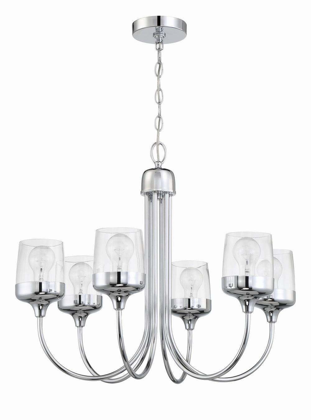 Craftmade - 58126 - Wrenn Six Light Chandelier in Mulltiple Finishes - Wrenn