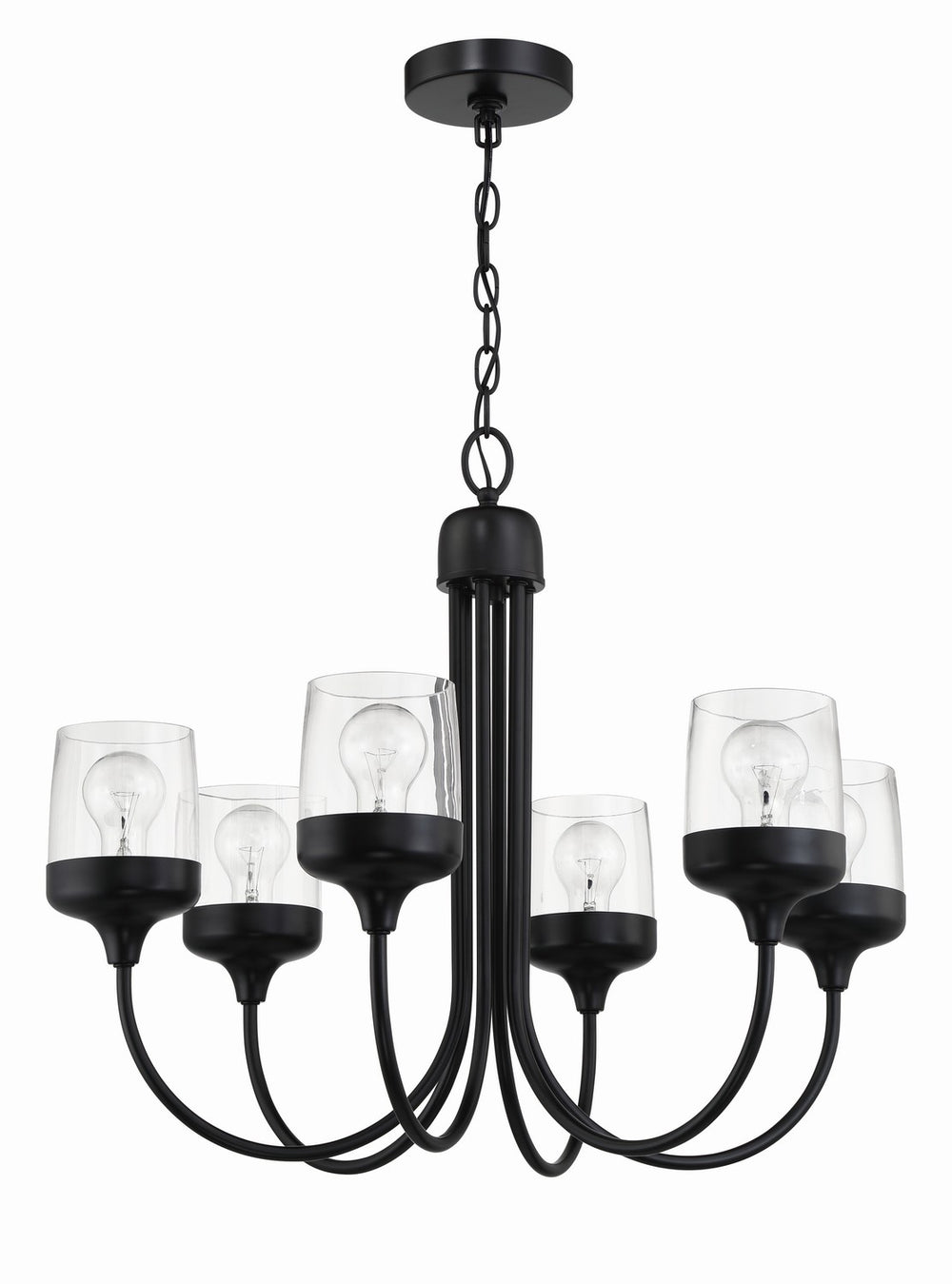 Craftmade - 58126 - Wrenn Six Light Chandelier in Mulltiple Finishes - Wrenn