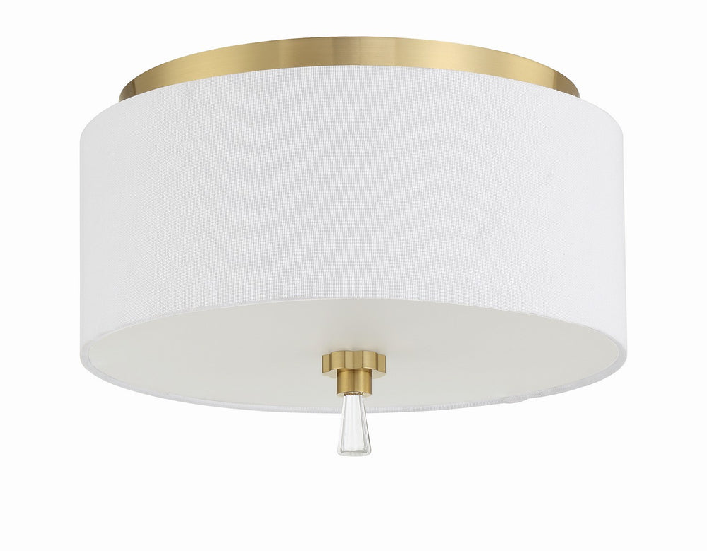 Craftmade - 58282-SB - Fortuna Two Light Flushmount in Satin Brass Finish - Fortuna