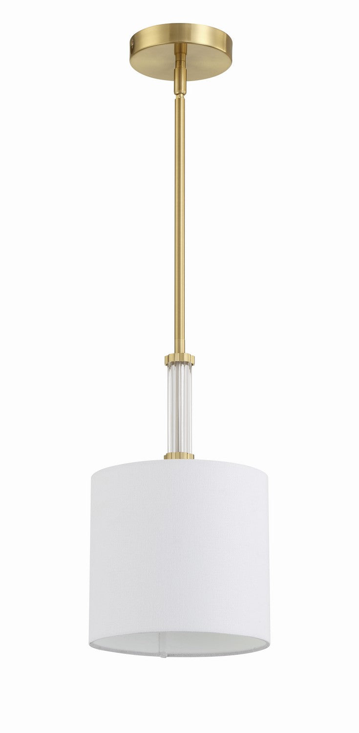 Craftmade - 58291-SB - Fortuna One Light Mini Pendant in Satin Brass Finish - Fortuna