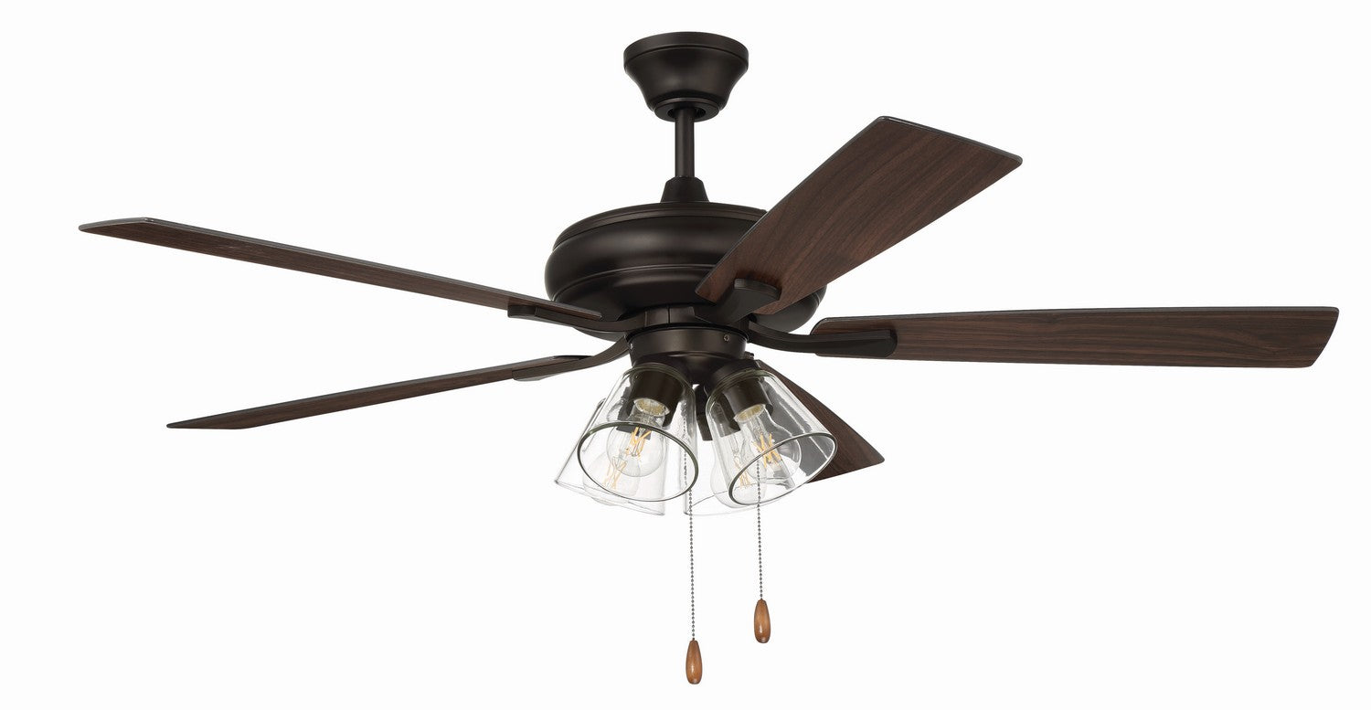 Craftmade - ECF104 - Eos Clear 4 Light 52"Ceiling Fan in Mulltiple Finishes - Eos Clear 4 Light