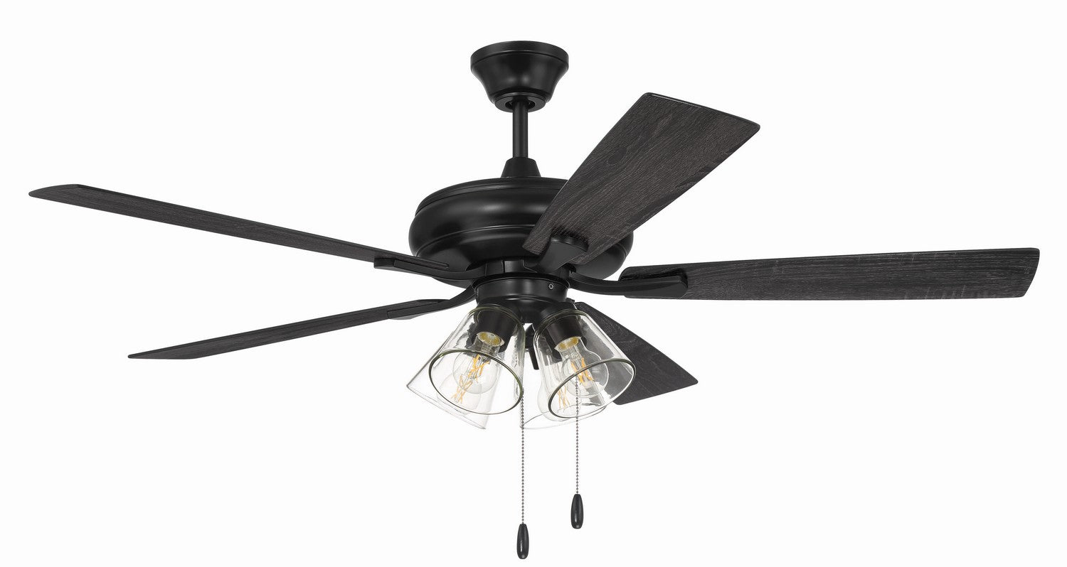 Craftmade - ECF104 - Eos Clear 4 Light 52"Ceiling Fan in Mulltiple Finishes - Eos Clear 4 Light