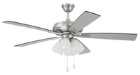 Craftmade - ECF114 - Eos Frost 4 Light 52"Ceiling Fan in Mulltiple Finishes - Eos Frost 4 Light