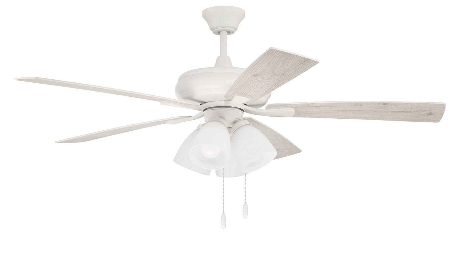 Craftmade - ECF114 - Eos Frost 4 Light 52"Ceiling Fan in Mulltiple Finishes - Eos Frost 4 Light