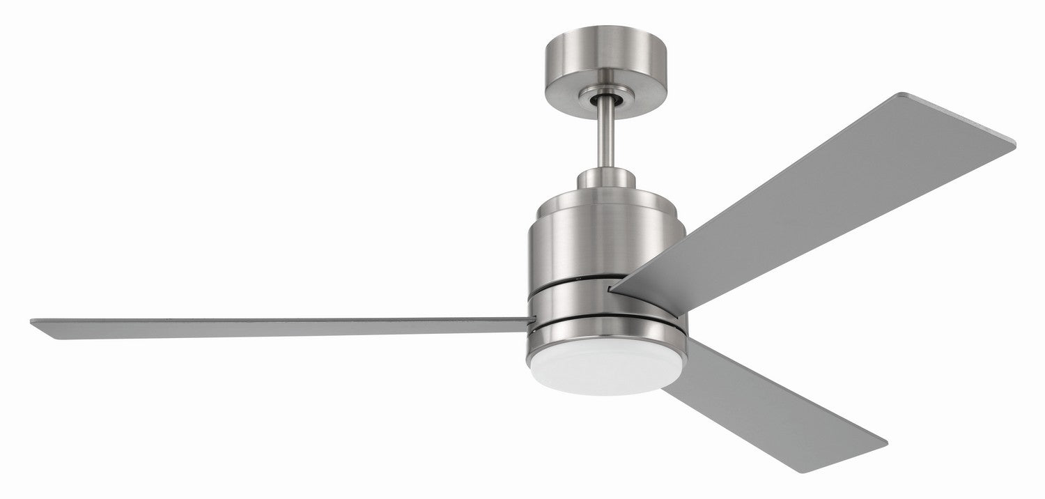 Craftmade - MCY52BNK3 - McCoy 52 3 Blade 52"Ceiling Fan in Brushed Polished Nickel w/Brushed Nickel Blades Finish - McCoy 3 Blade