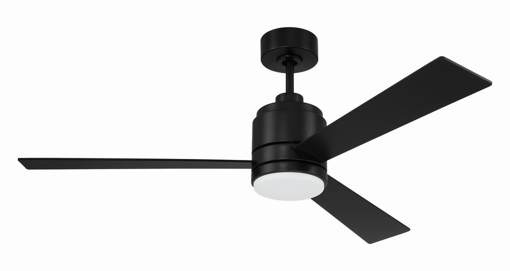 Craftmade - MCY52FB3 - McCoy 3 Blade 52"Ceiling Fan in Flat Black w/Flat Black Blades Finish - McCoy 3 Blade