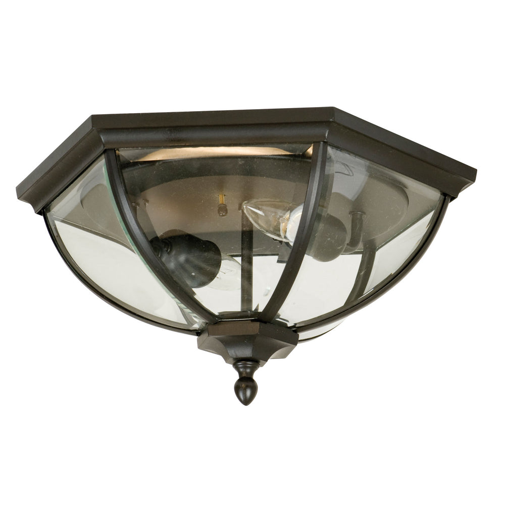 Craftmade - Z3017-OBO - Britannia Two Light Flushmount in Oiled Bronze (Outdoor) Finish - Britannia