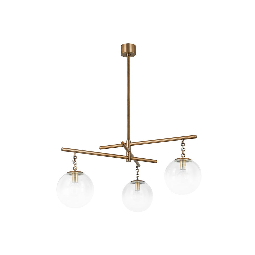 Troy Lighting - F1044-PBR - Three Light Chandelier - Wade - Patina Brass