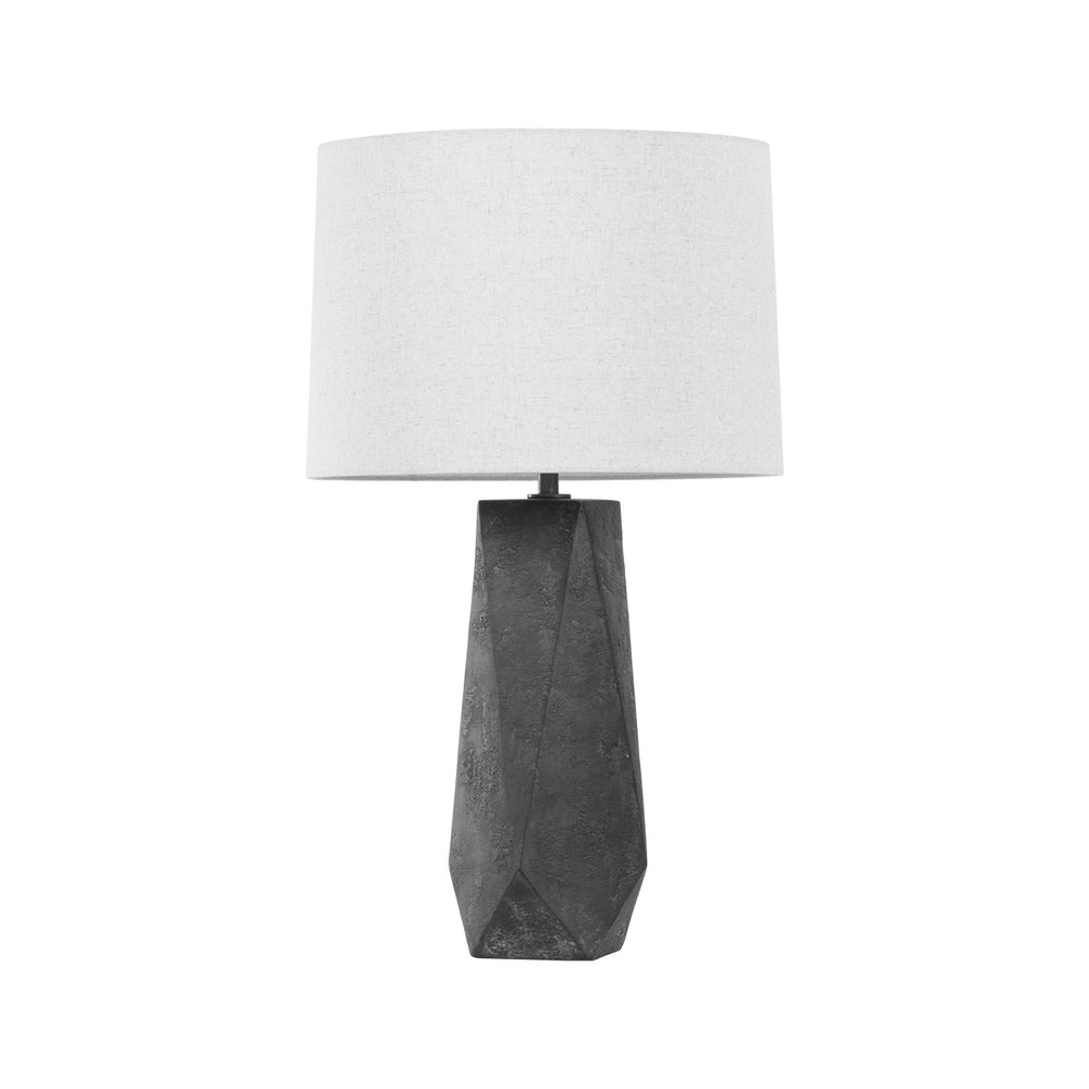 Troy Lighting - PTL1129-PBR/CHB - One Light Table Lamp - Coronado - Patina Brass/Ceramic Ash Black