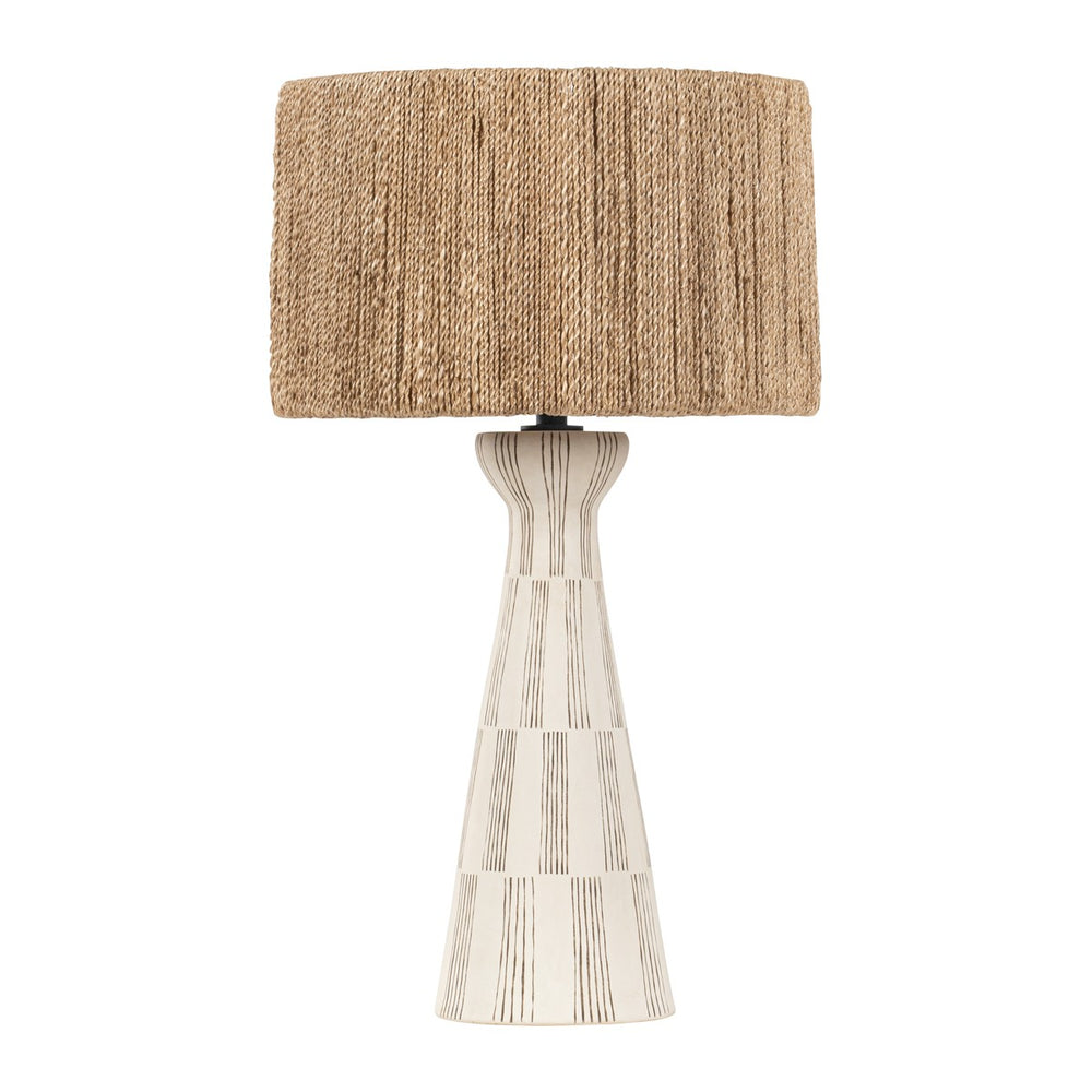 Troy Lighting - PTL1230-SBK/CGH - One Light Table Lamp - Palma - Patina Brass/Ceramic Graphic White