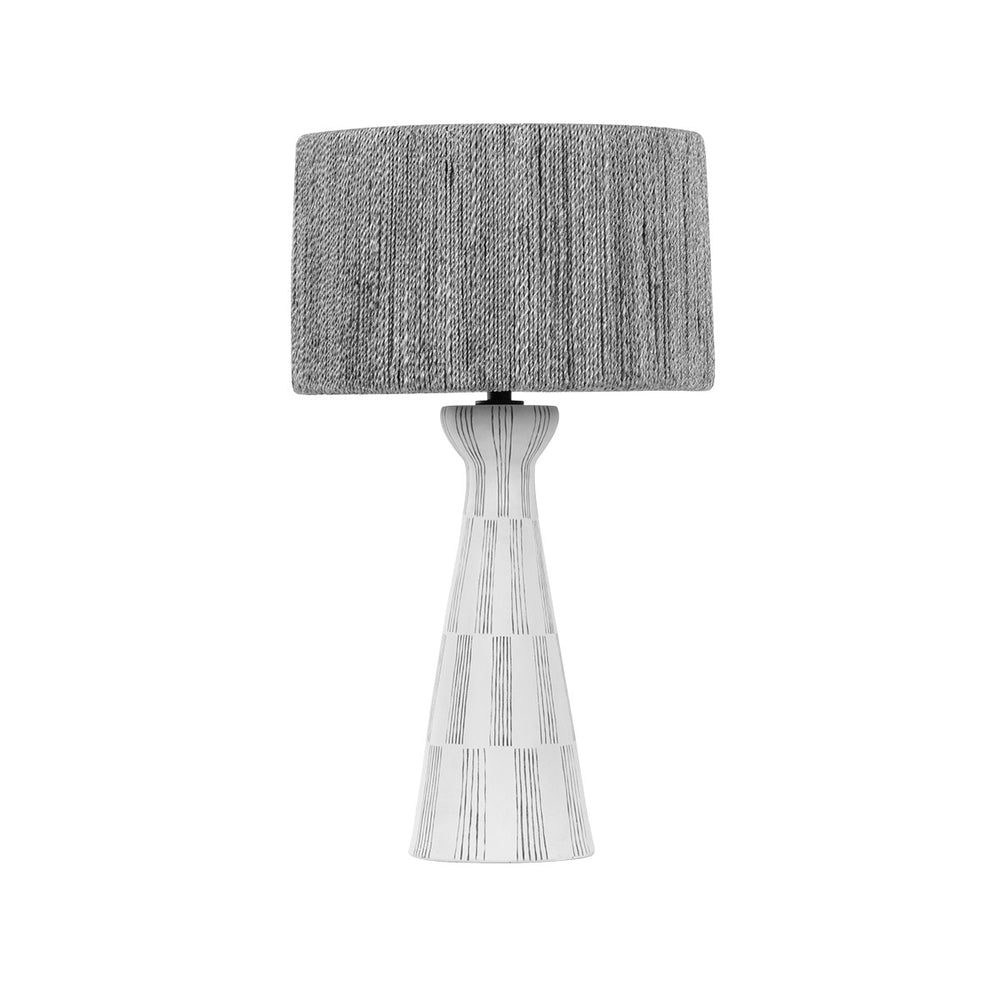 Troy Lighting - PTL1230-SBK/CGH - One Light Table Lamp - Palma - Patina Brass/Ceramic Graphic White