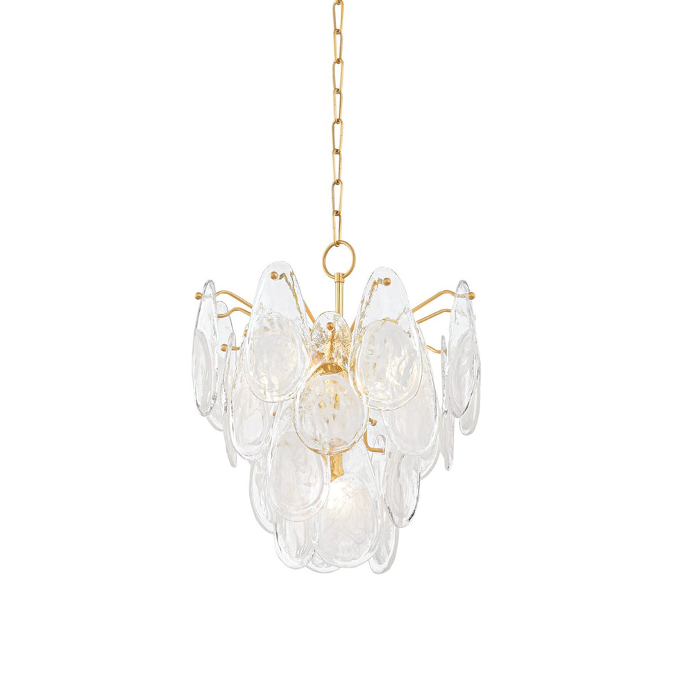 Hudson Valley - 8305-AGB - Five Light Chandelier - Darcia - Aged Brass