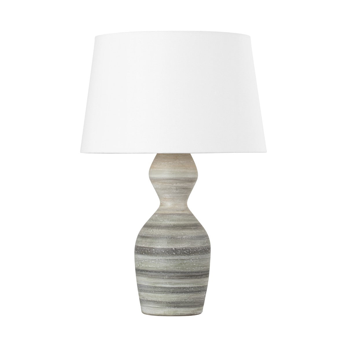 Hudson Valley - L7329-VGL/CWD - One Light Table Lamp - Nahant - Vintage Gold Leaf/ Ceramic White Dune