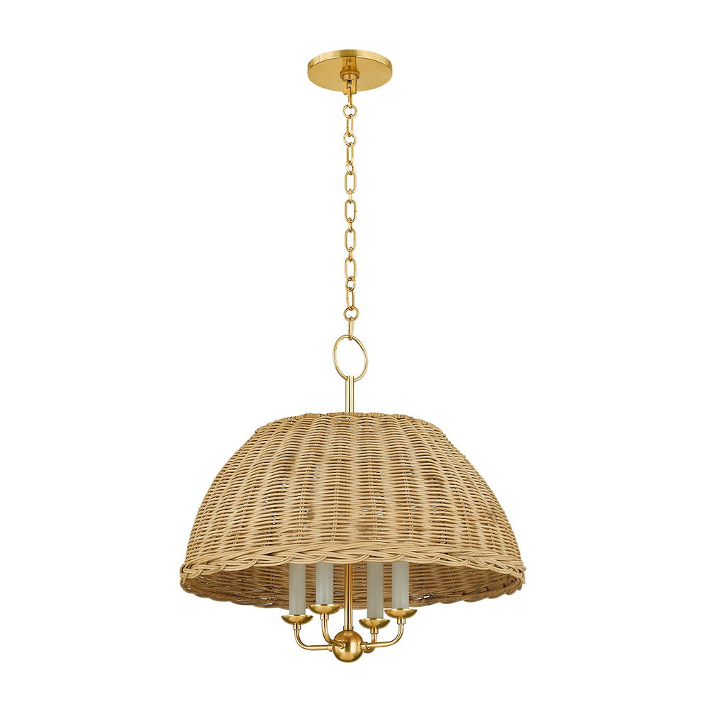 Mitzi - H859804-AGB - Four Light Chandelier - Arwen - Aged Brass