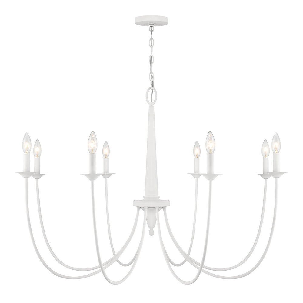 Savoy House - 1-1202-8-83 - Eight Light Chandelier - Stonecrest - Bisque White