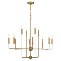 Savoy House - 1-4046-12-322 - 12 Light Chandelier - Avondale - Warm Brass