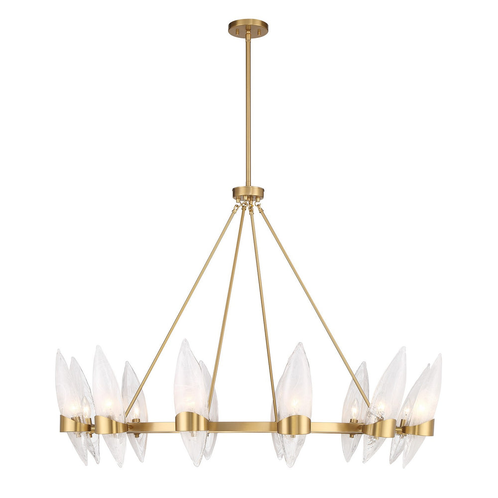 Savoy House - 1-5504-12-322 - 12 Light Chandelier - Nouvel - Warm Brass