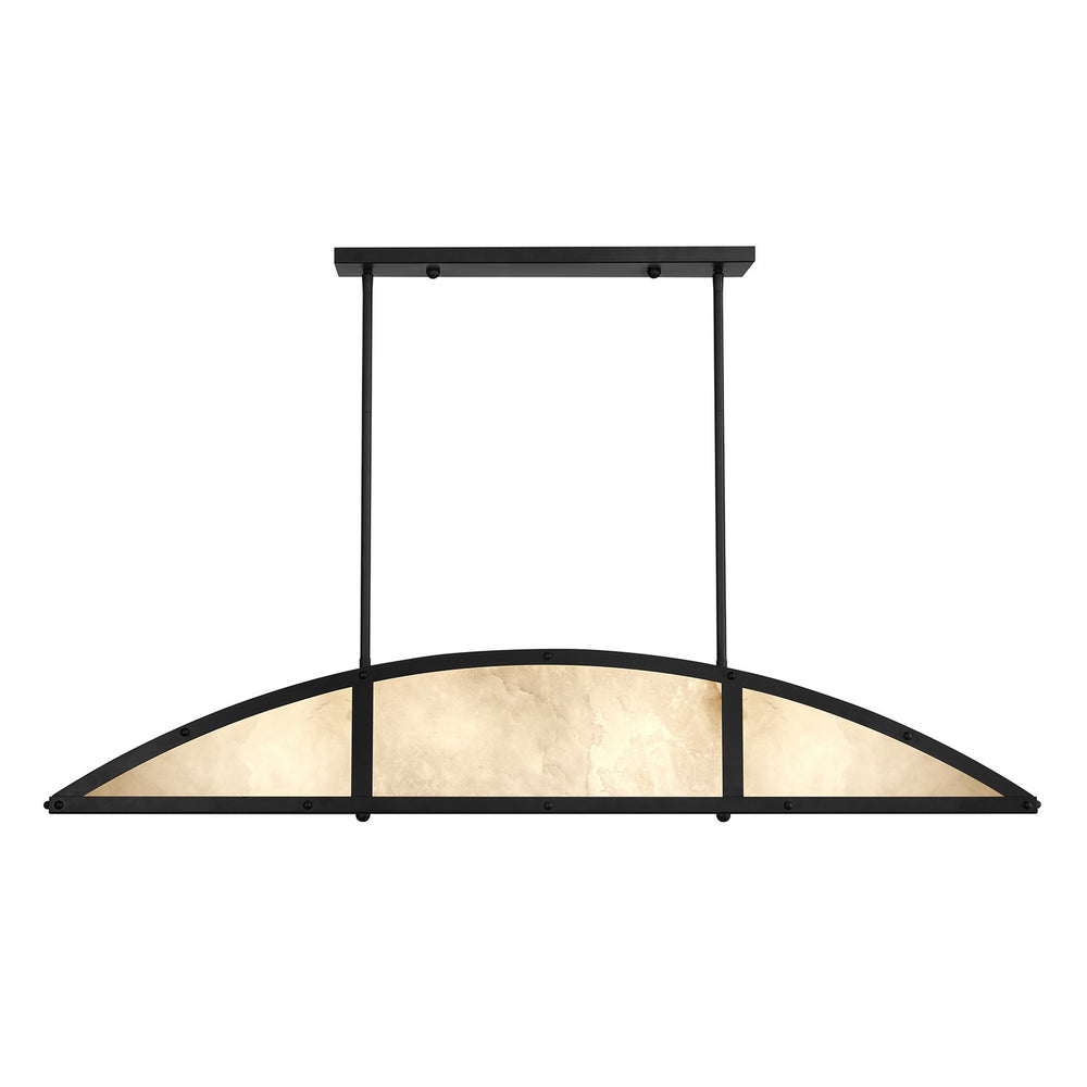 Savoy House - 1-6219-4-89 - Four Light Linear Chandelier - Legacy - Matte Black