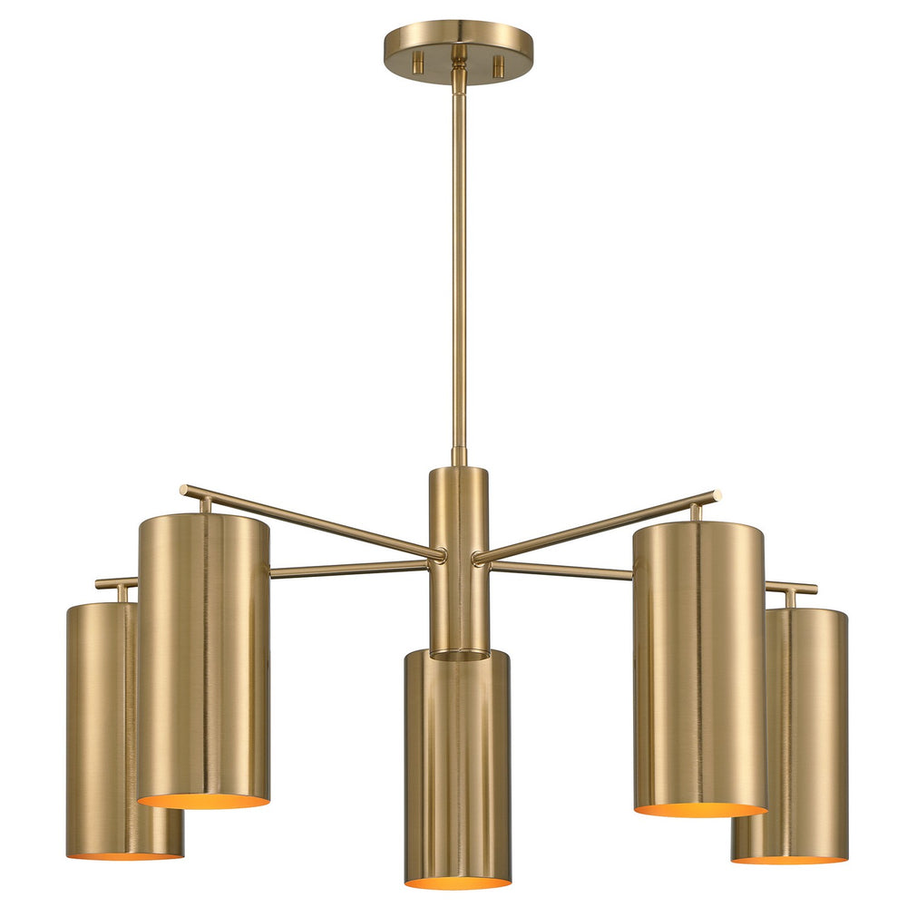 Savoy House - 1-6508-5-127 - Five Light Chandelier - Lio - Noble Brass