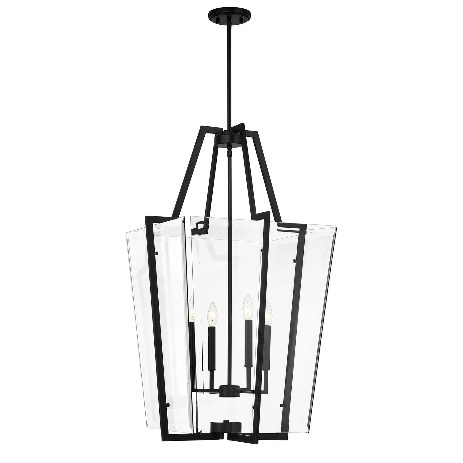 Savoy House - 3-9950-4-89 - Four Light Pendant - Farell - Matte Black